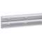 Goulotte Logix 45 - 130x50mm-2 compartiments-Fond livré sans couvercle-Aluminium|Planet wattohm-PLW32609