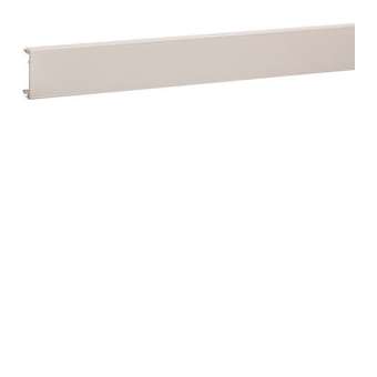 Couvercle p goulotte queraz h54mmxp54mm L200mm 1 compartiment alu RAL 9016 Pure|Hager-HAGGBA4529016