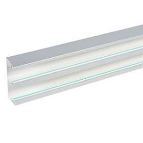 Goulotte Logix 45 - 130x50 - 2 compartiment -2m-Livré sans couvercle-PVC Alumnic|Planet wattohm-PLW68334