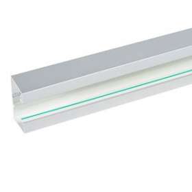 Goulotte Logix 45-85x50mm-1 compartiment-2m-Livré sans couvercle-PVC Aluminium|Planet wattohm-PLW68333