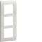 Systo plaque triple verticale entraxe 57 3x2 modules Blanc|Hager-HAGWS407