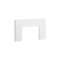 Embout de passage de mur pour TA-E TA-G 80x40 80x60 blanc|Iboco-IBOB01775