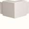 Angle extérieur camelea pour LFH60110 RAL 9010 blanc paloma|Hager-HAGM66829010