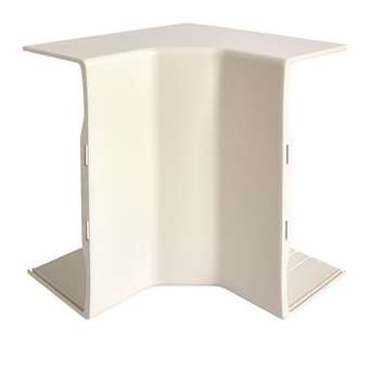 Angle intérieur 3D queraz enclipsage direct pour GBD50130/50131 RAL 9010 blanc|Hager-HAGL43549010