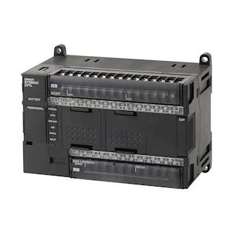 Api 160 e/s de base (max. 3 ext.). 1 x usb, 2 x sériel option. 0,55 ms/k instr.|Omron electronics-OMRCP1L-M40DR-A