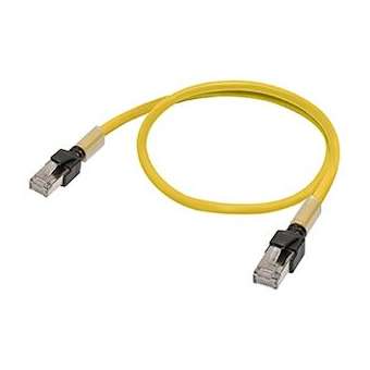 Câble ethernet f/utp cat. 6a de 0,3 m, revêtement lszh (jaune)|Omron electronics-OMRXS6W-6LSZH8SS30CM-Y