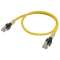 Câble ethernet f/utp cat. 6a de 0,3 m, revêtement lszh (jaune)|Omron electronics-OMRXS6W-6LSZH8SS30CM-Y
