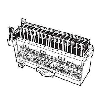 Bloc relais 16 sorties, npn relais g6d-1a déjà monté. 3a 250vca|Omron electronics-OMRG70D-VSOC1624DC
