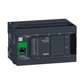 Modicon M241, contrôleur 24E/S NPN, ports Ether+CAN+2 série, 24VCC|Schneider Electric-SCHTM241CEC24U