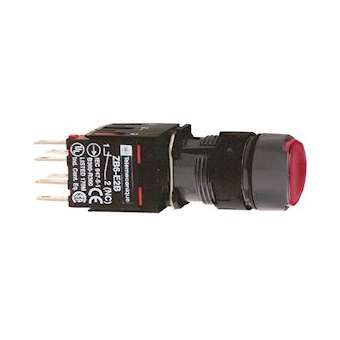 Harmony XB6 - bouton-pous. lum. complet - tête ronde - rouge - D16 - 24V - 1O|Schneider Electric-SCHXB6AF4B2B