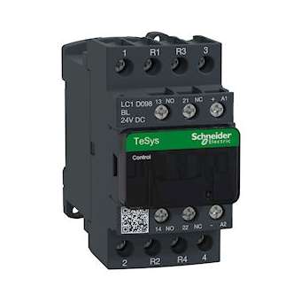 TeSys LC1D - contacteur - 4P (2F+2O) - AC-1 440V - 20A - bobine 24Vcc|Schneider Electric-SCHLC1D098BL