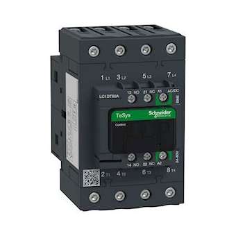 TeSys D Green - contacteur 4P (4NO) 66A - 24/60VCA/CC - basse conso - vis|Schneider Electric-SCHLC1DT60ABNE