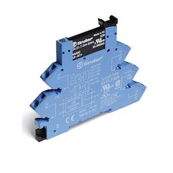 Interface statique 1NO 6A IN: 24V DC sensible, OUT: 24V DC, à ressort|Finder-FID389170249024