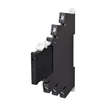 Relais statique plat 6mm, socle inclus, sortie ac triac, 2 a, borne à vis, 24v a|Omron electronics-OMRG3RV-SR700-A24VAC-DC
