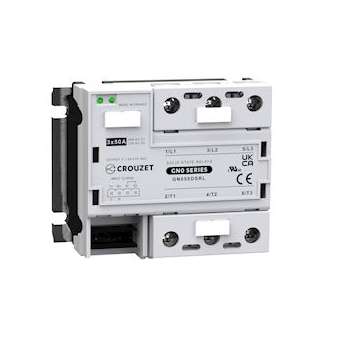 SSR, GN0, 3-Phase, Panel Mount, 50A, IN 12-30 VDC, OUT 510 VAC, S Zero Cross|Crouzet-CRTGN050DSRL
