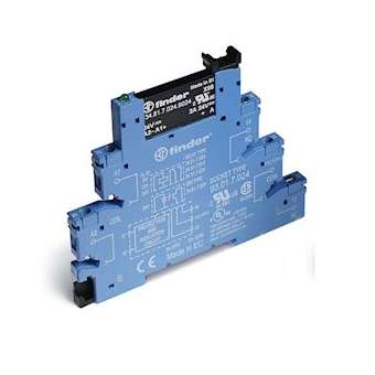 Interface statique 1NO 6A IN: 60V DC sensible, OUT: 24V DC, à cage|Finder-FID388170609024