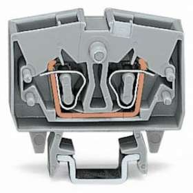 B.Pas.2COND.CABL.FR.2,5 mm² TS15 Gris|Wago contact-WAG264-701