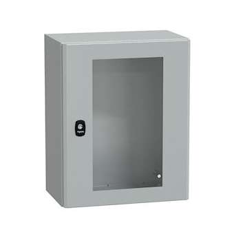 Spacial S3D - H500xL400xP250 mm + porte vitrée|Schneider Electric-SCHNSYS3D5425T