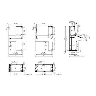 Spacial SD - pupitre de contôle - H1400xL1600xP845mm|Schneider Electric-SCHNSYSDF168