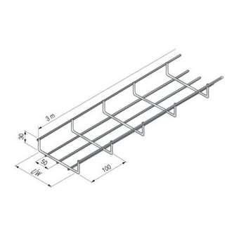 Chemin de câbles fil standard UF 30x100, EZ|Niedax France-NDX547531
