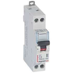 Disj. DX³ 6000kA 10kA arrivée haute/départ bas à vis 3A -courbe C -1 module|Legrand-LEG407694