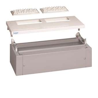 Kit panneaux tête et socle Quadro4 p260mm h150mm l620mm IP40 RAL7042 Gris|Hager-HAGFC455