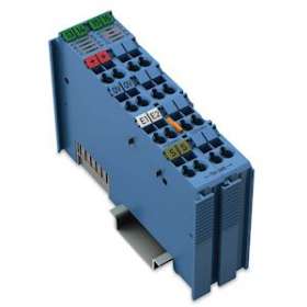 Borne 2 canaux d'entrée analogique 4-20 mA Ex i|Wago contact-WAG750-485