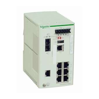 switch Ethernet managé standard - 7 ports cuivre - 1 port fibre multimode|Schneider Electric-SCHTCSESM083F1CU0