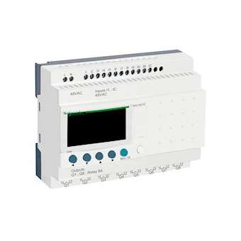 Zelio Logic - relais intelligent compact - 20 E/S 48Vca - ss horloge - affichage|Schneider Electric-SCHSR2A201E