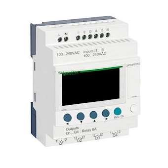 Zelio Logic - relais intelligent modul.- 10 E/S - 100..240Vca - horl.- affichage|Schneider Electric-SCHSR3B101FU