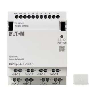 Extension E/S, 12/24 V DC, 24 V AC, 8 entrées TOR, 8 sorties relais|Eaton industries-EONEASY-E4-UC-16RE1