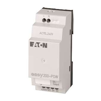 Alim. à découpage, 100-240VAC/24VDC/12VDC, 0,35A/0,02A, monophasée, reglée|Eaton industries-EONEASY200-POW