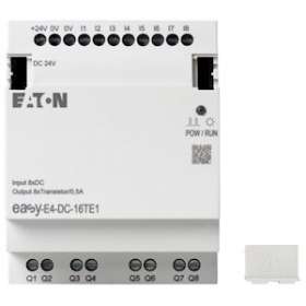 Extension E/S, 24 V DC, 8 entrées TOR, 8 sorties transistor|Eaton industries-EONEASY-E4-DC-16TE1