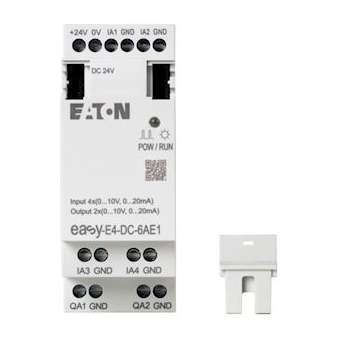 Extension E/S, 24 V DC, 4 entrées ana, 2 sorties ana|Eaton industries-EONEASY-E4-DC-6AE1