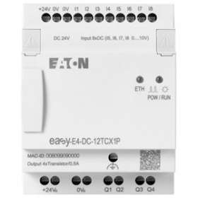 Module logique 24 V DC, sans afficheur, 8E TOR: 4 ana, 4S transistor, Push-In|Eaton industries-EONEASY-E4-DC-12TCX1P
