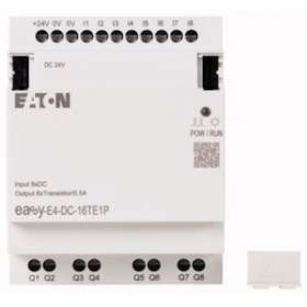 Extension E/S, 24 V DC, 8 entrées TOR, 8 sorties transistor, Push-In|Eaton industries-EONEASY-E4-DC-16TE1P