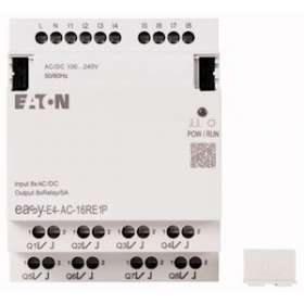 Extension E/S, 100-240 V AC/DC, 8 entrées TOR, 8 sorties relais, Push-In|Eaton industries-EONEASY-E4-AC-16RE1P
