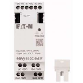 Extension E/S, 24 V DC, 4 entrées ana, 2 sorties ana, Push-In|Eaton industries-EONEASY-E4-DC-6AE1P