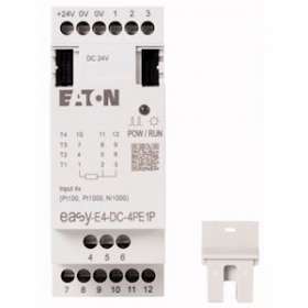 Extension E/S, 4 entrées température, 3 fils, Pt100/1000/Ni1000, Push-In|Eaton industries-EONEASY-E4-DC-4PE1P