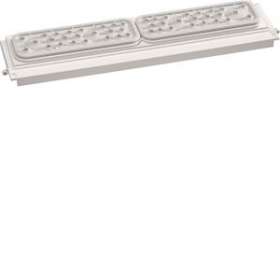 Plaque passe câbles, NewVegaD, avec prédécoupes avec 2 brides, IP41|Hager-HAGFD00P2