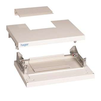 Kit panneaux de tête et de base quadro4 p 260mm h 73mm l 370mm IP40 IK08|Hager-HAGFC415