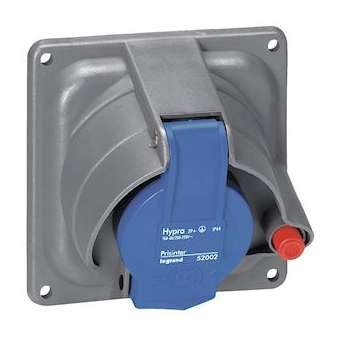 Prisinter fixe Hypra IP44/55 63A - 200V~ à 250V~ - 3P+T - plastique|Legrand-LEG053602
