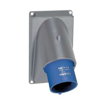 Fiche inclinée Hypra IP44 63A - 200V~ à 250V~ - 2P+T - plastique|Legrand-LEG053772