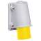 PratiKa - socle connecteur incliné -16A 3P+N+T - 100-130 V CA - en saillie- IP44|Schneider Electric-SCHPKX32W415