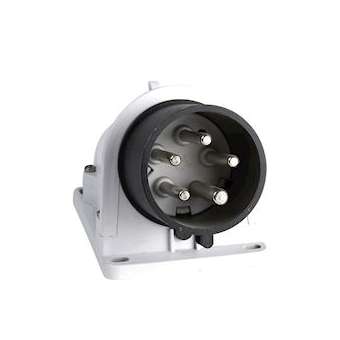 PratiKa - socle connecteur incliné -16A - 3P+T - 480-500 V CA - en saillie- IP44|Schneider Electric-SCHPKX32W444