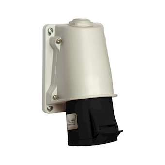 PratiKa - socle de prise incliné -32 A - 3P+T - 480-500 V CA - en saillie- IP44|Schneider Electric-SCHPKY32W444