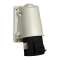 PratiKa - socle de prise incliné -32 A - 3P+T - 480-500 V CA - en saillie- IP44|Schneider Electric-SCHPKY32W444