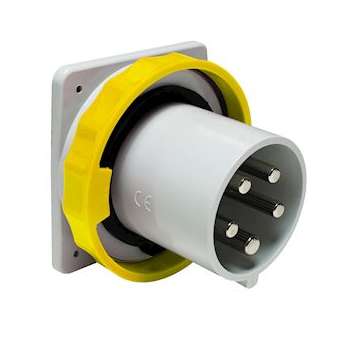 PratiKa - socle de connecteur encastré - 63A 3P+T - 100-130V - IP67 - 50-60HZ|Schneider Electric-SCH81876