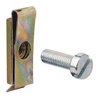 Ecrous-clips et vis M5 pour platine perforée (25 pièces) quadro et beha-set|Hager-HAGUC969