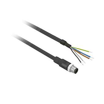 OsiSense XZ - connecteur pré-câblé - droit mâle - M12 - 5 broches - 5m|Schneider Electric-SCHXZCP1564L5